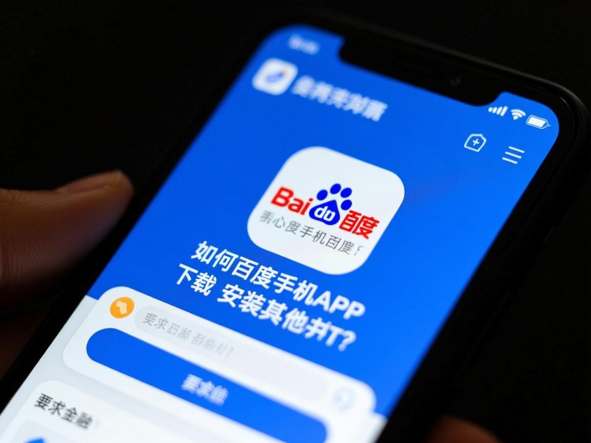 如何通过百度手机APP下载并安装其他应用