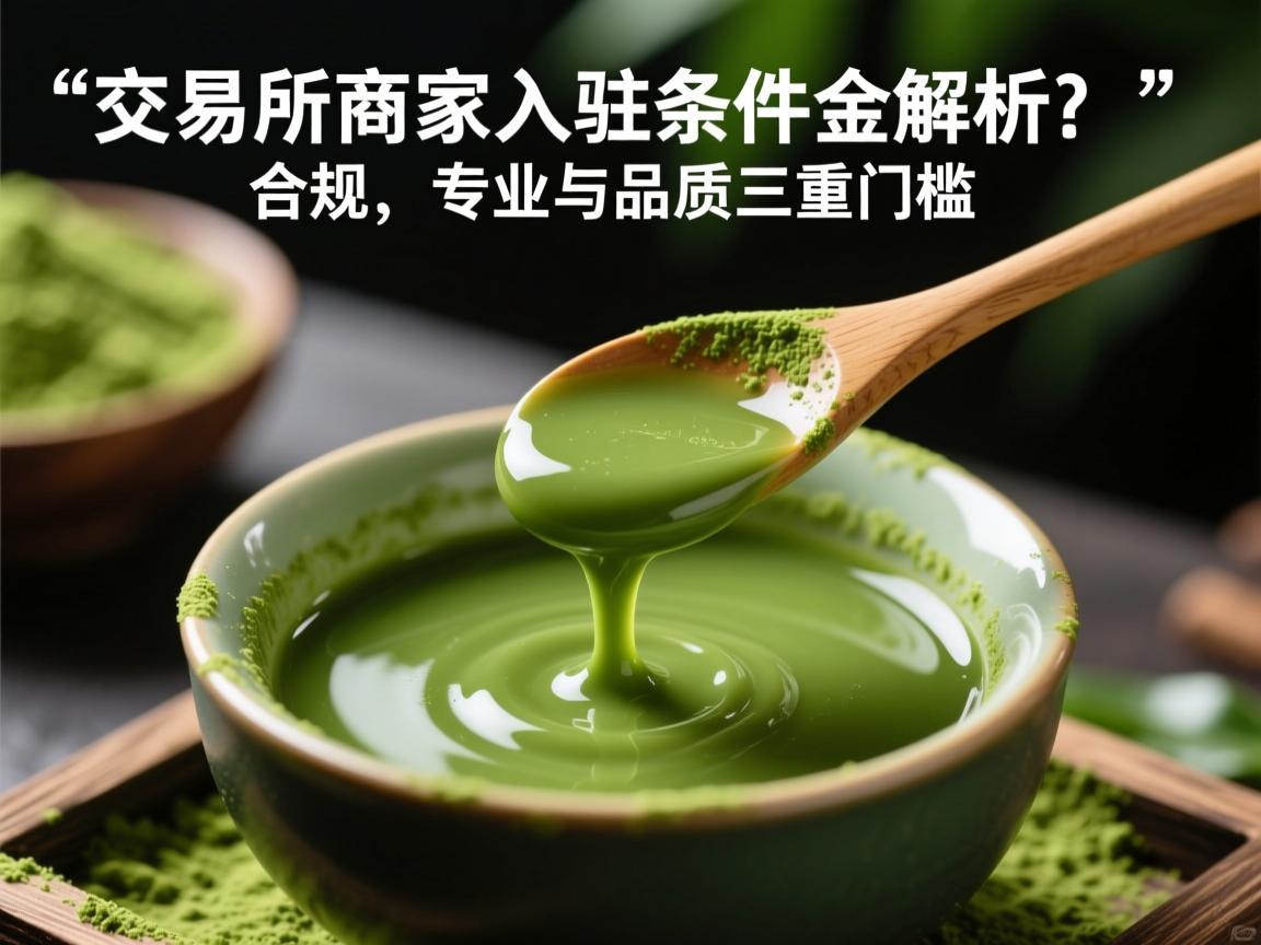 抹茶交易所商家入驻条件全解析，合规、专业与品质的三重门槛