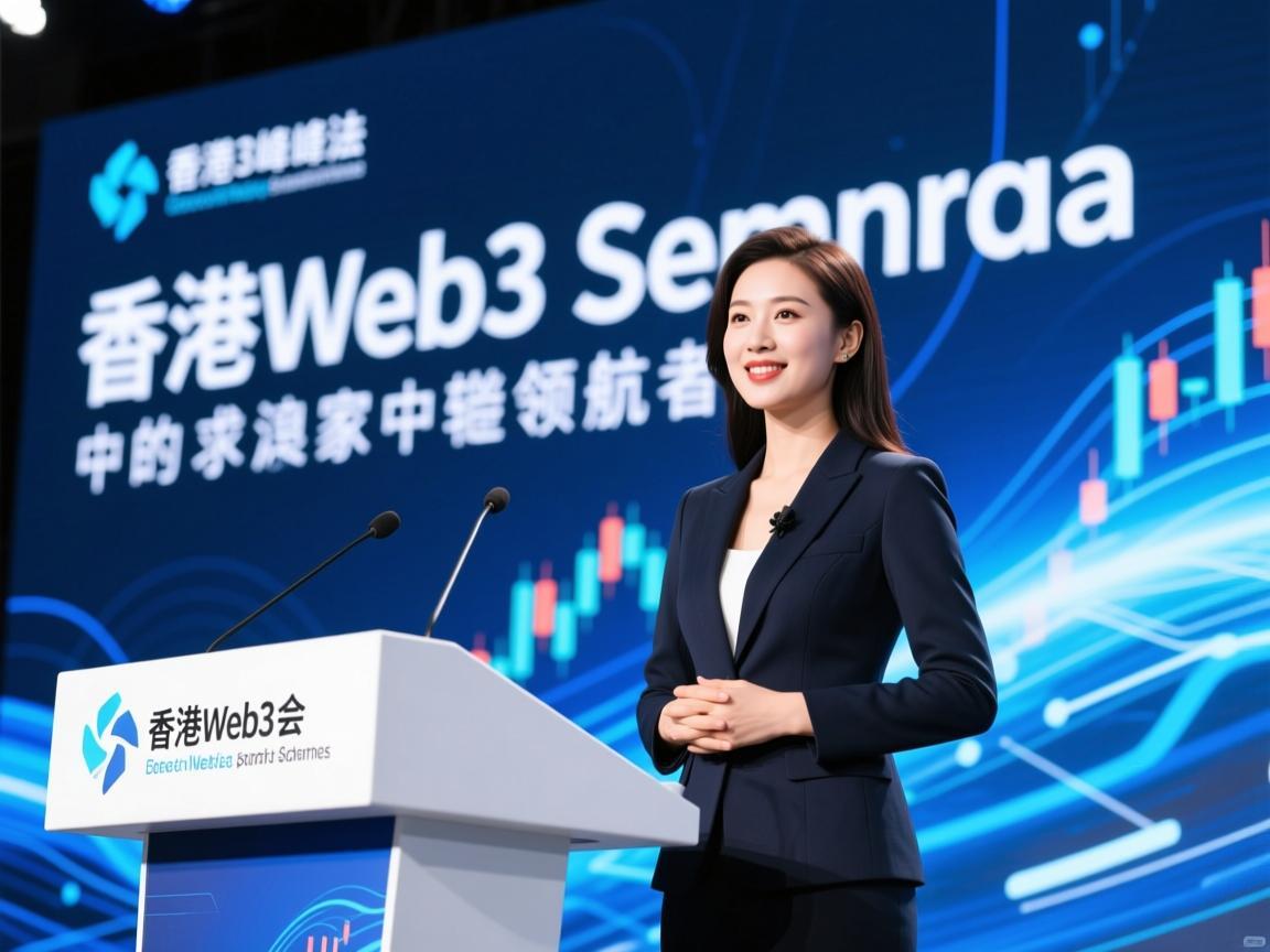 香港Web3峰会女主持，科技浪潮中的优雅领航者