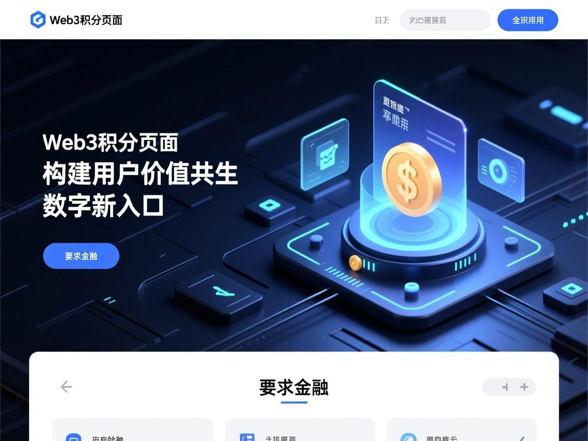 Web3积分页面，构建用户价值共生的数字新入口