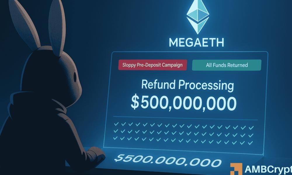MegaETH在预存活动“草率”后全额退还5亿美元