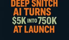 DeepSnitch AI 如何在发布时将 5000 美元变成 100 万美元