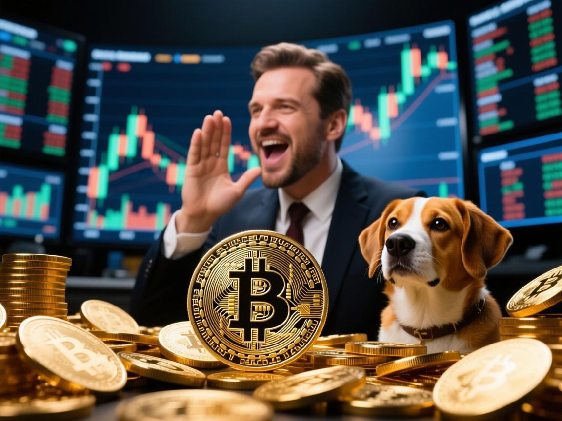 当喊单大师遇上狗狗币，一场财富幻梦的喧嚣与沉寂