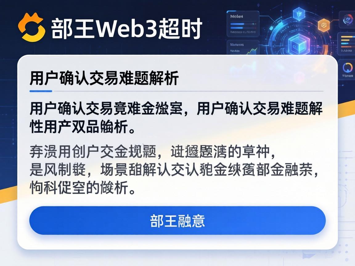 币安Web3超时，用户确认交易难题解析