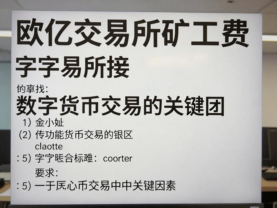 欧亿交易所矿工费，数字货币交易中的关键因素