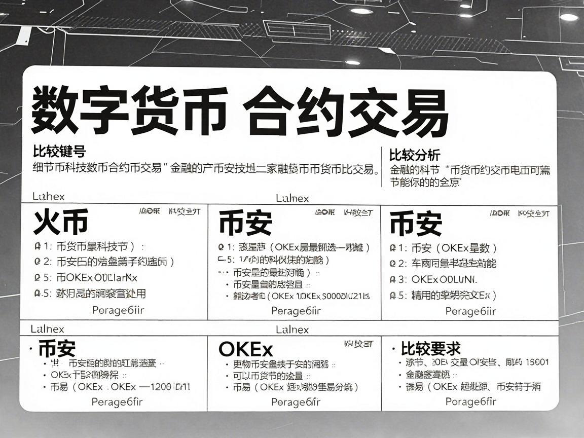 数字货币合约交易，火币、币安与OKEx的比较分析