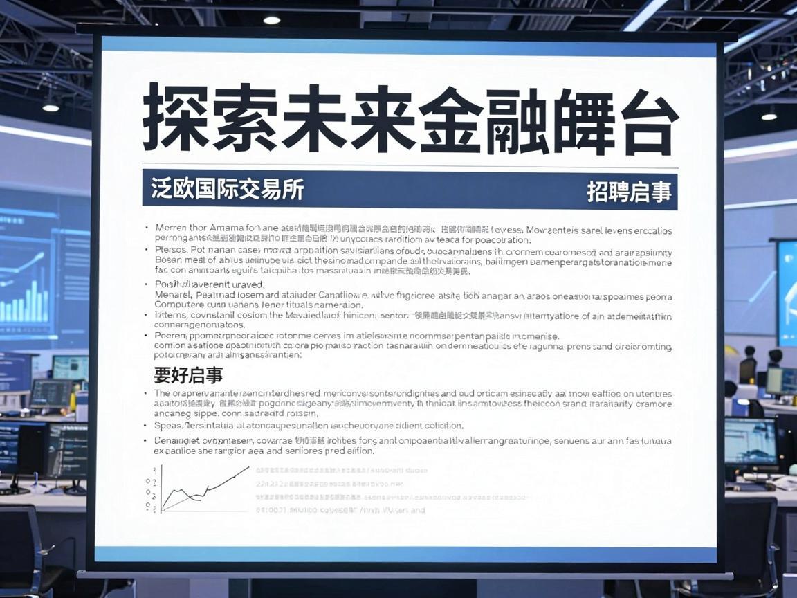 探索未来金融的舞台——泛欧国际交易所招聘启事