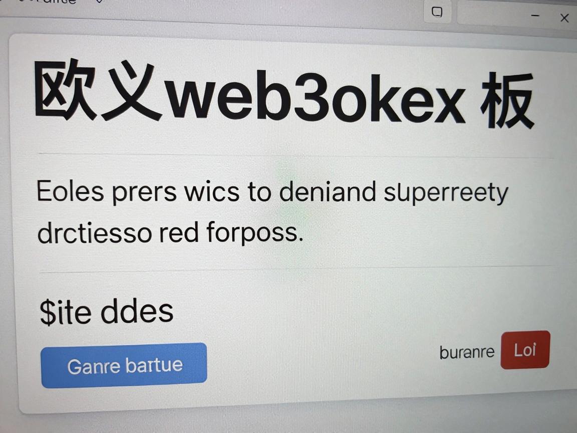 欧义web3okex板提示过期