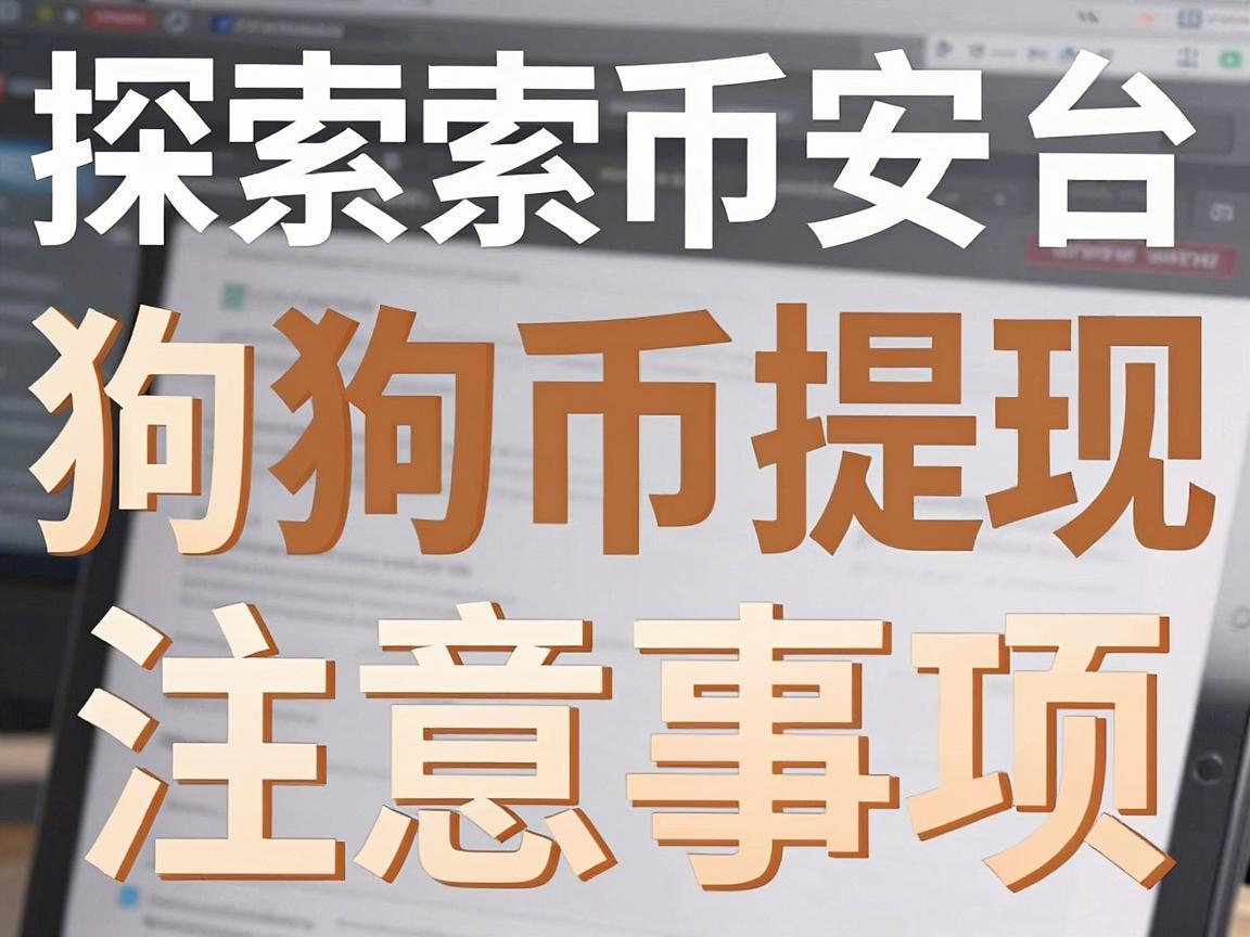 探索币安平台，狗狗币提现流程与注意事项
