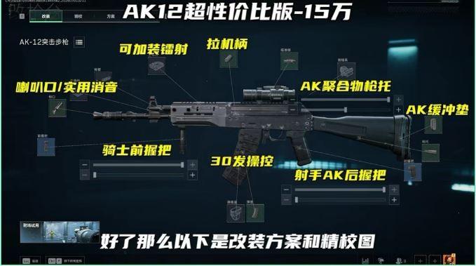 三角洲行动s10赛季AK12改枪方案
