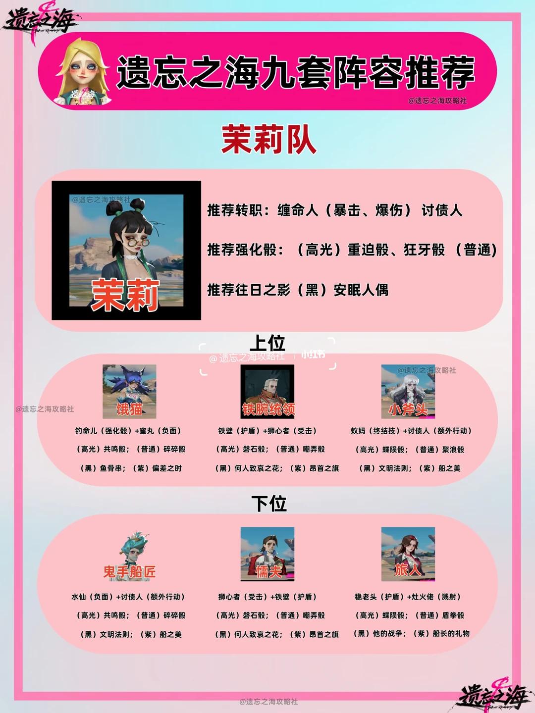 遗忘之海茉莉阵容推荐
