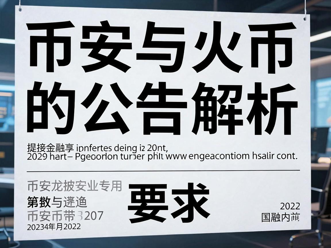 币安与火币的公告解析